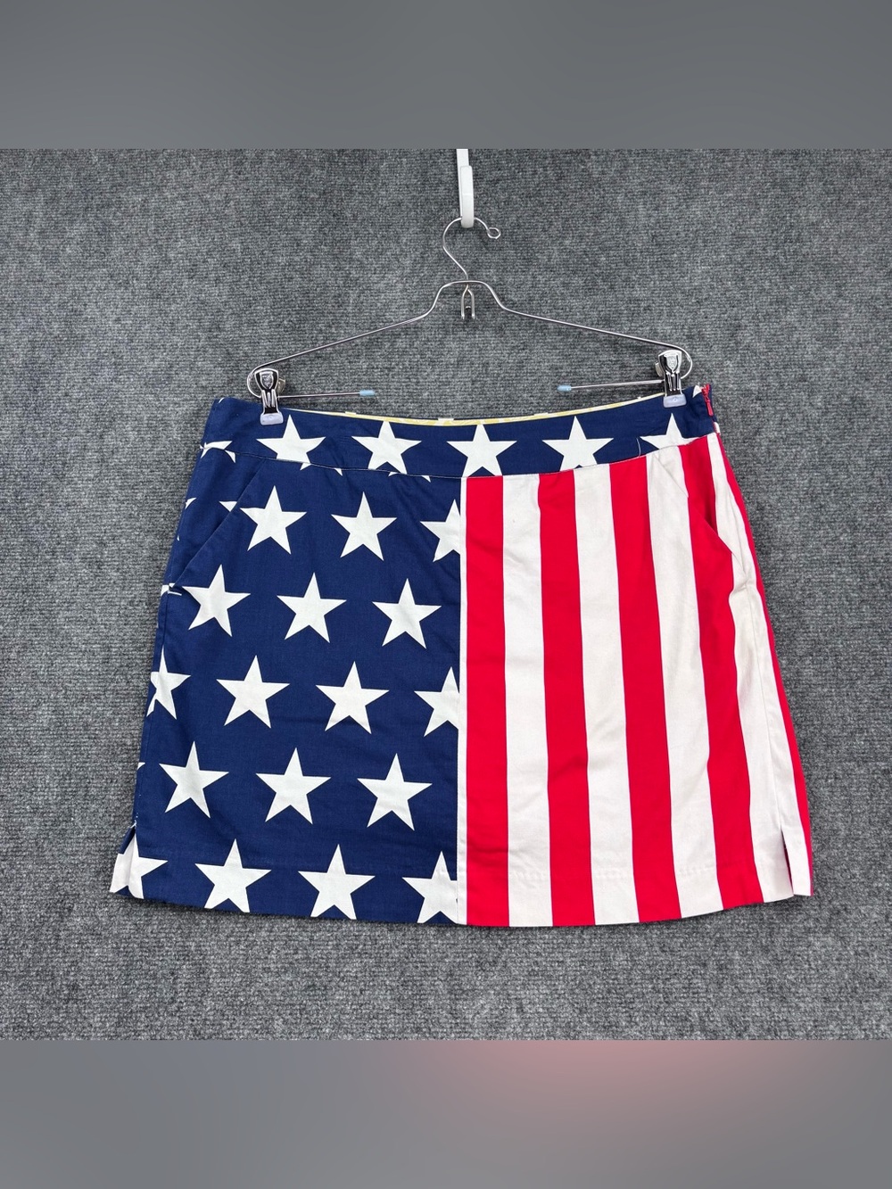 Loud Mouth Patriotic Stars & Stripes Sporty Preppy Golfcore Skort Women’s 12